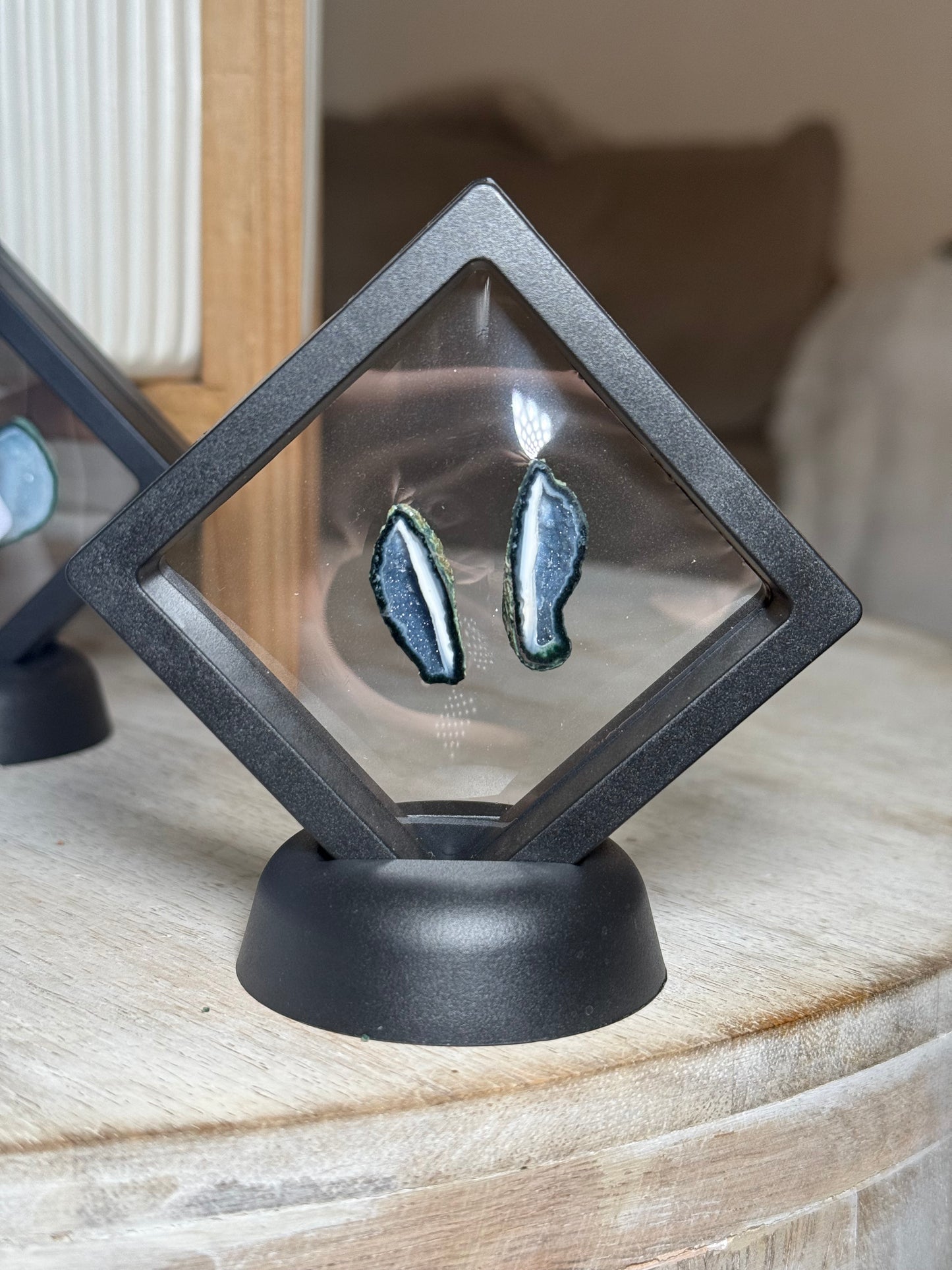 Mini Tobasco Agate Geode Pair, Tabasco, Zacatecas, Mexico - A