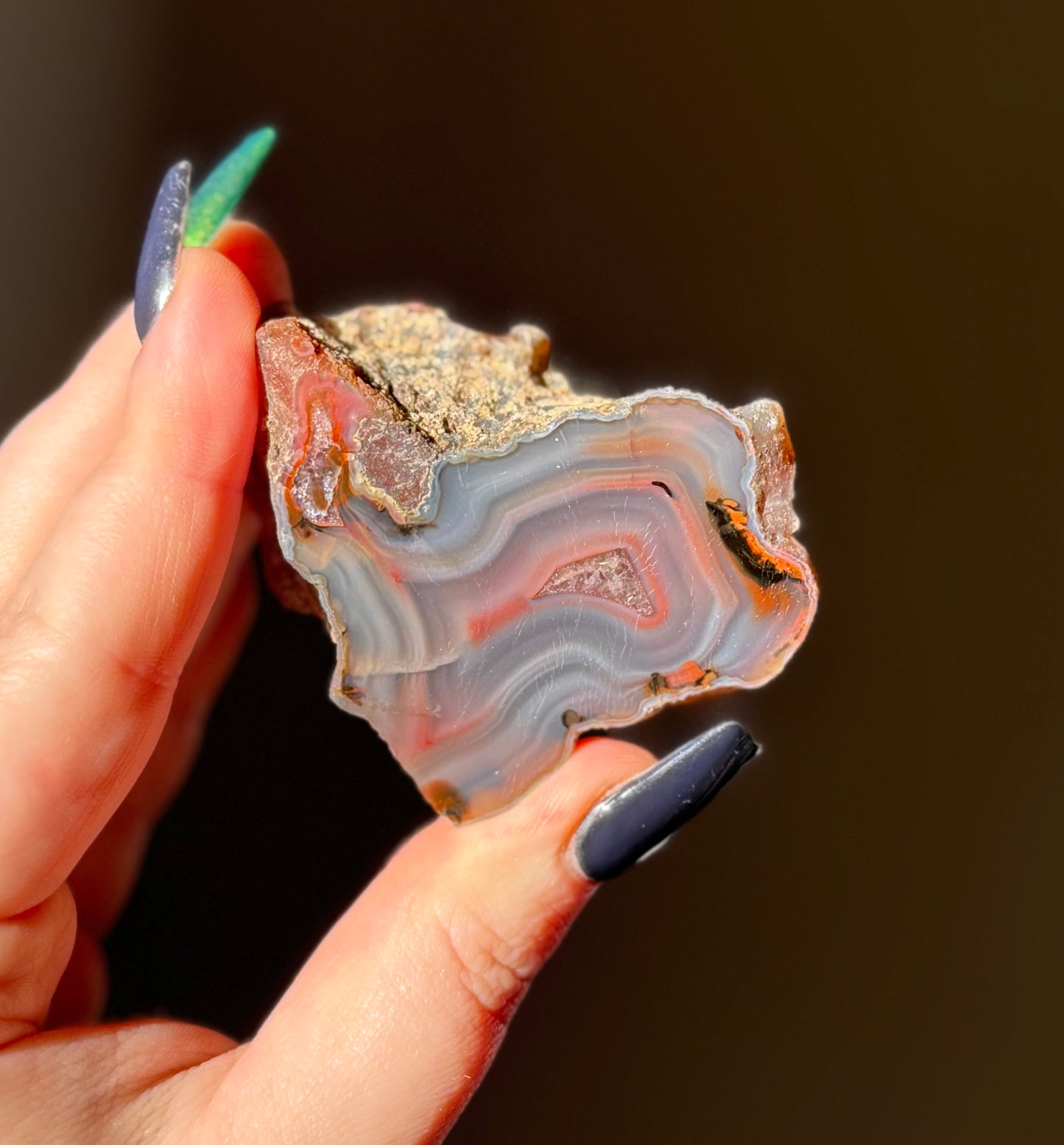 Czech Agate, Doubravice Quarry, Czech Republic - 89.68g