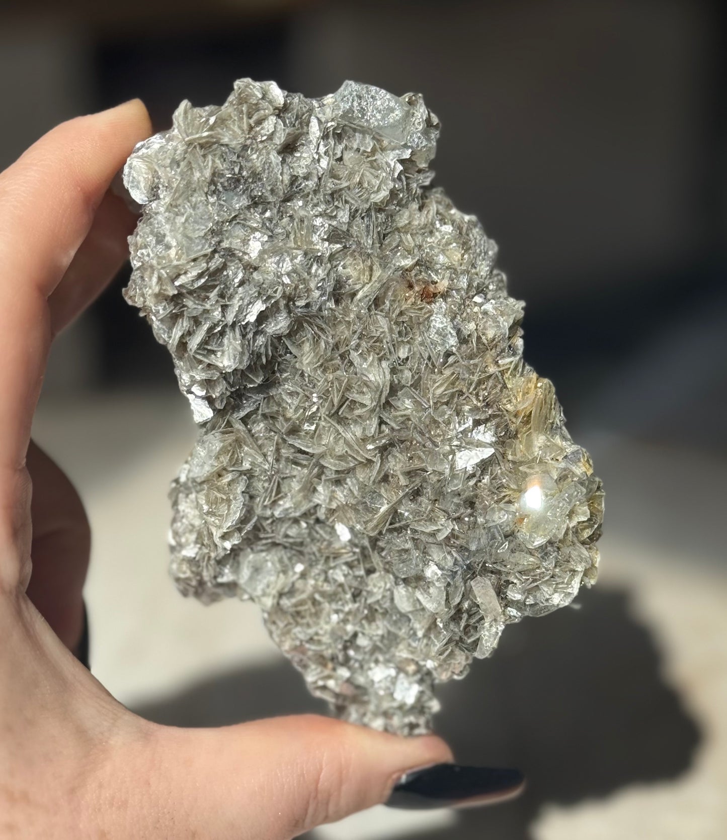 Xuebaoding Mica with Aquamarine, Sichuan, China - 229g