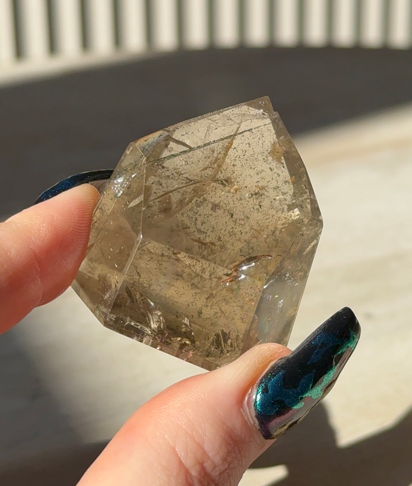 Brazilian Smoky Quartz Tower with Lodalite, 57g