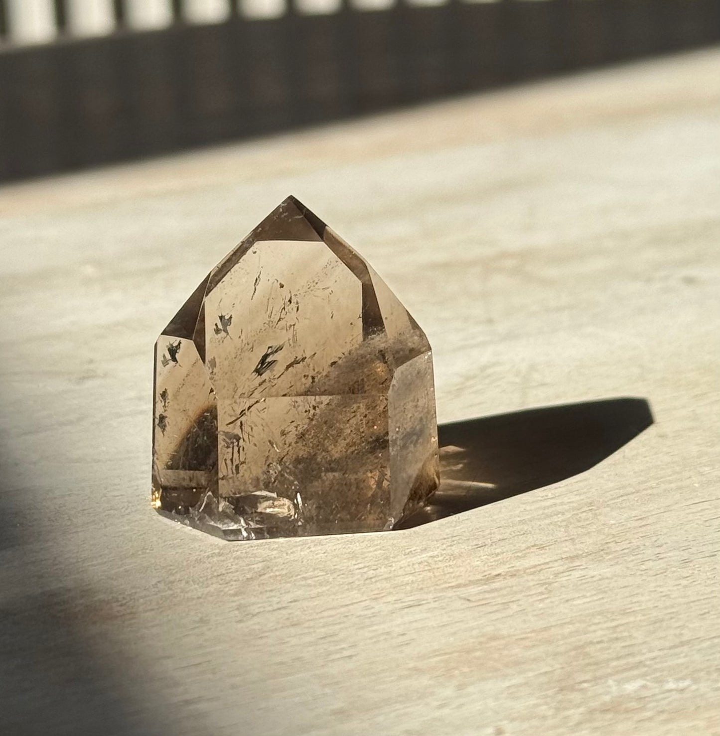 Brazilian Smoky Quartz Tower with Lodalite, 29g