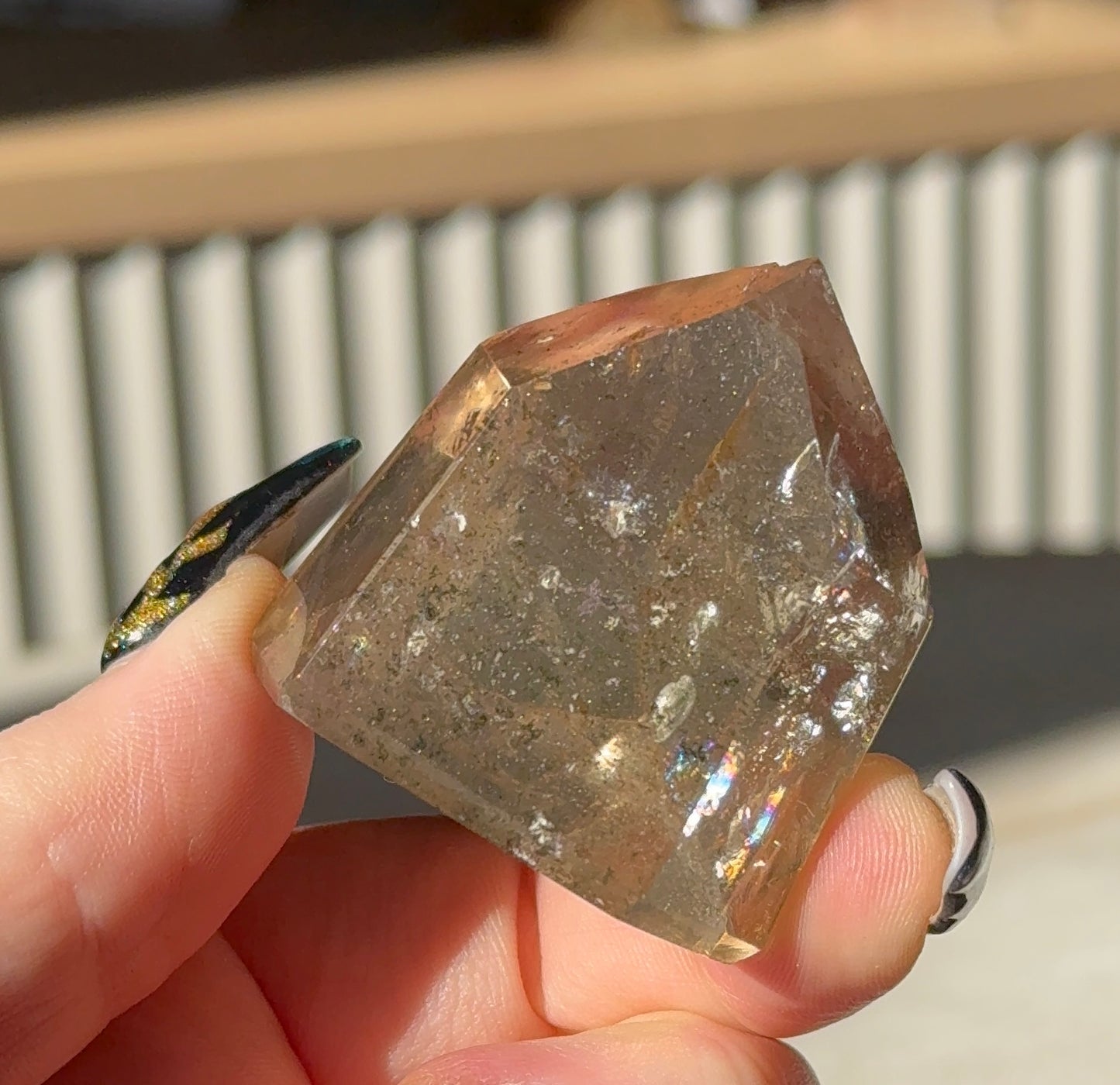 Brazilian Smoky Quartz Tower with Lodalite, 57g