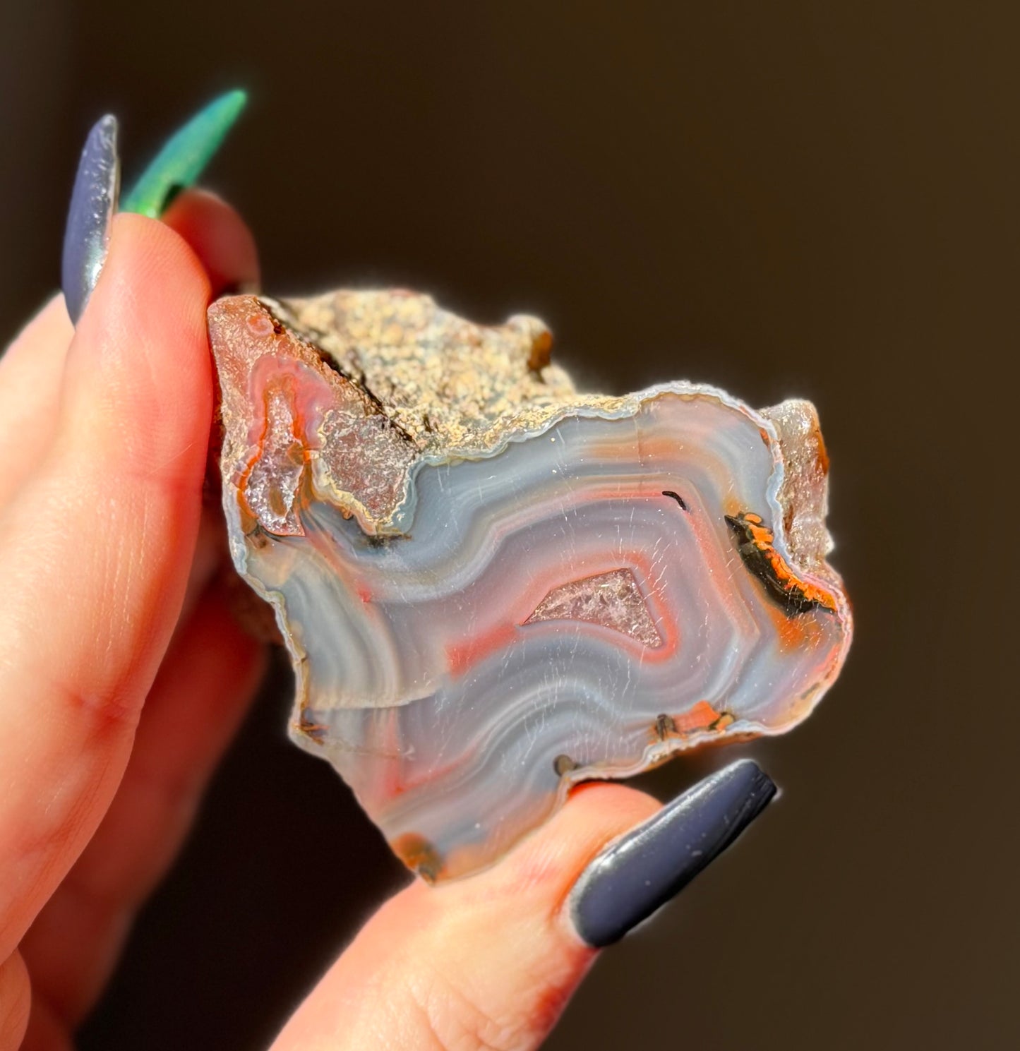 Czech Agate, Doubravice Quarry, Czech Republic - 89.68g