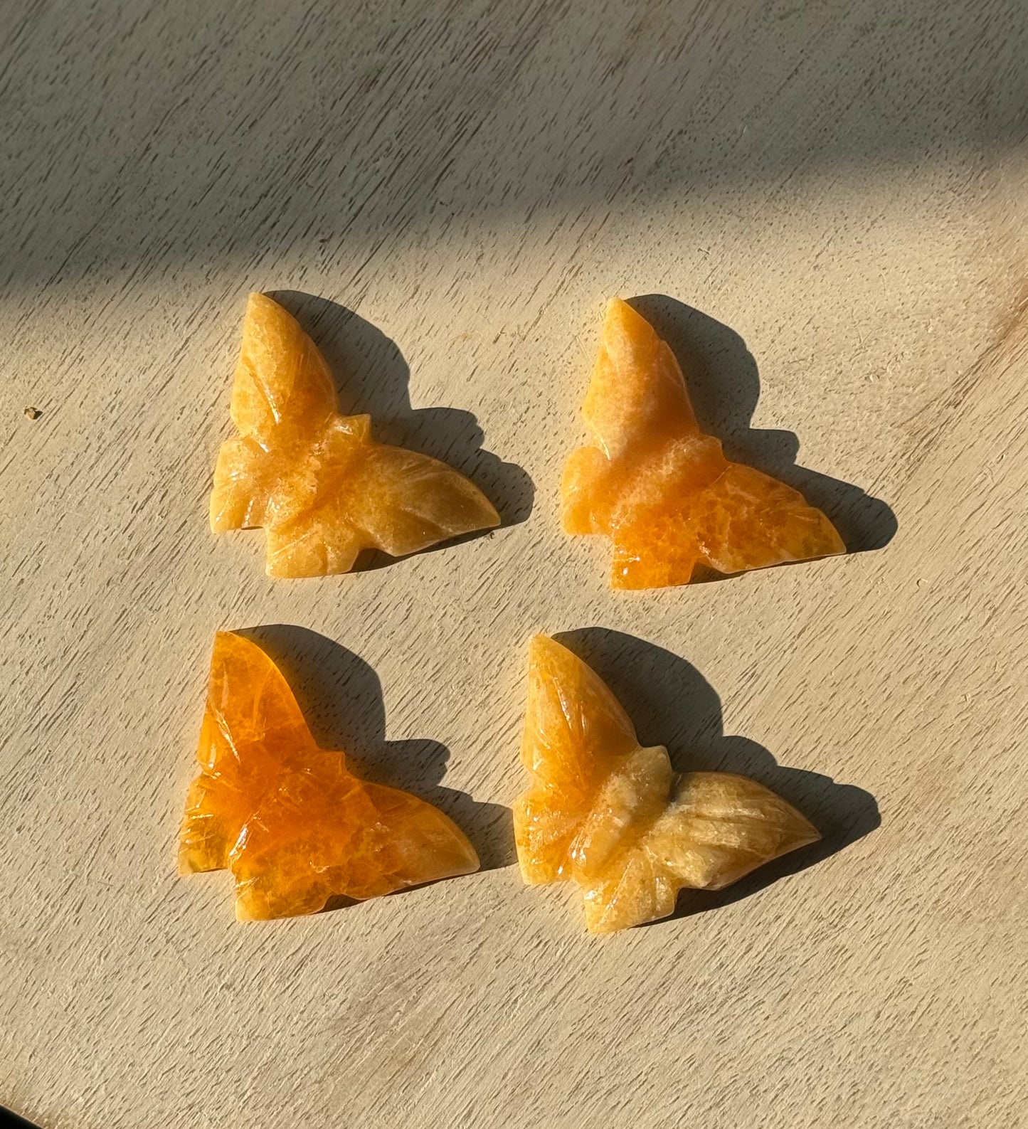 Orange Calcite Butterfly, Argentina - Intuitively Selected