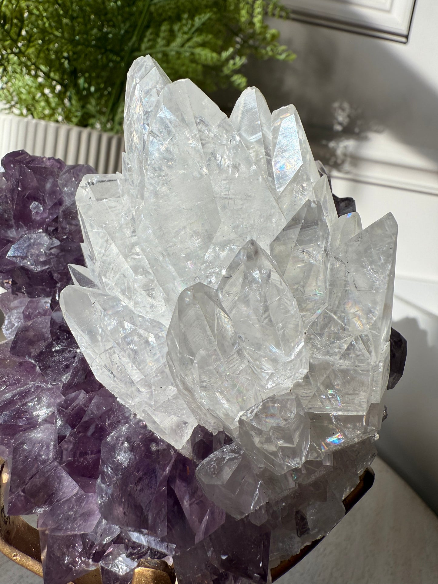 Collectors Amethyst with Optical Calcite, Brazil - 971g