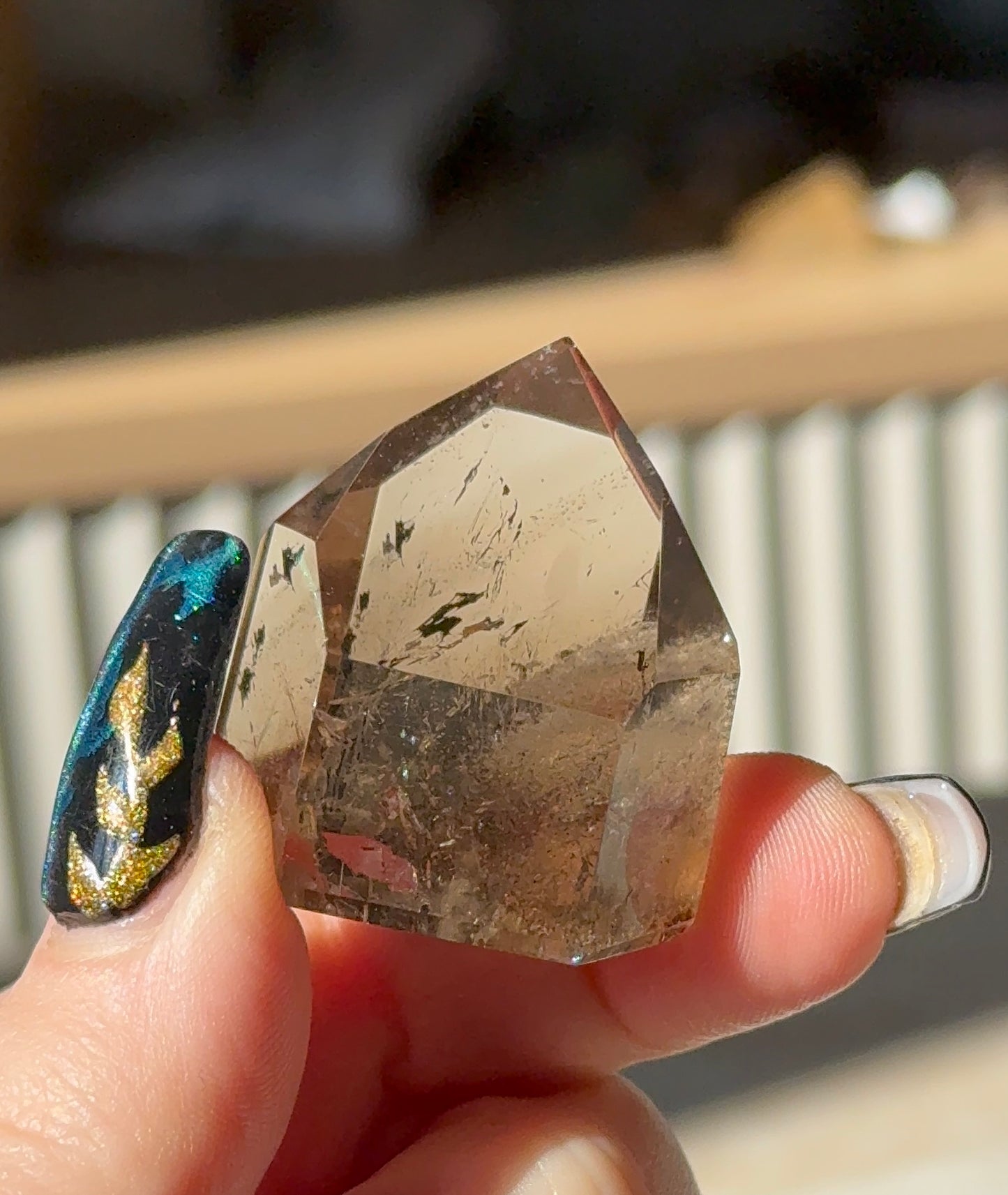 Brazilian Smoky Quartz Tower with Lodalite, 29g