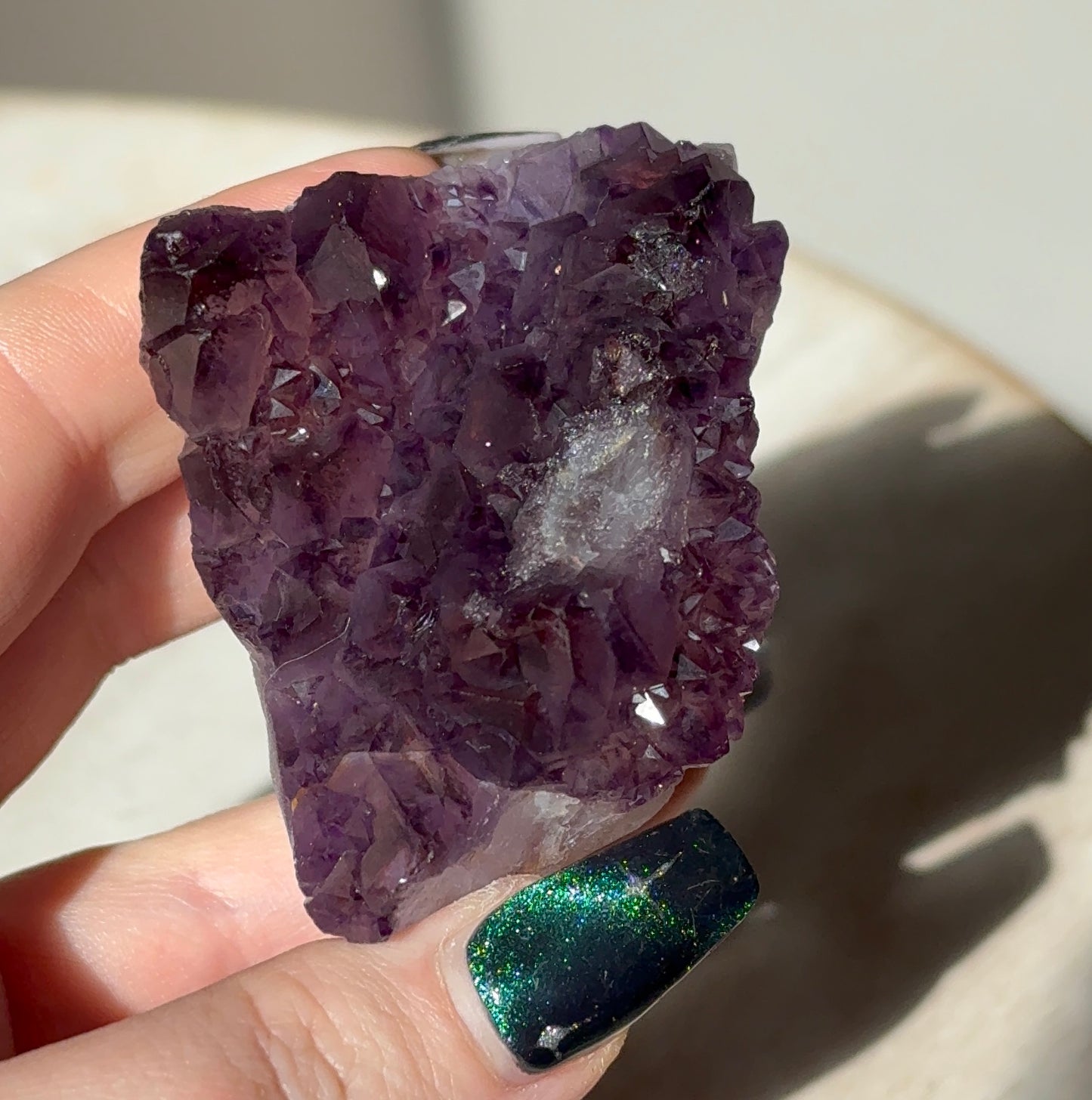Elestial Amethyst w/ Hematite, Hyderabad, India - 151g - New Find!