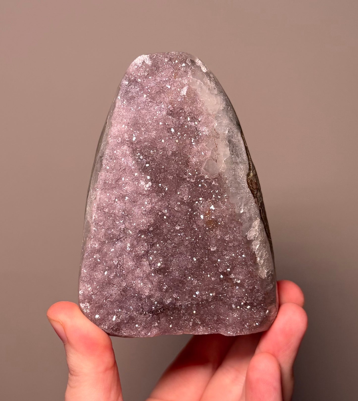 Rainbow Amethyst Cutbase, Brazil - 771g