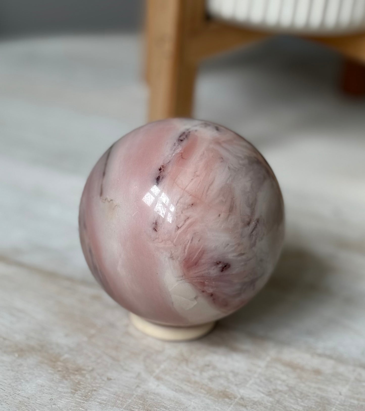 Soft Pink Jasper Spheres - Choose your Own!