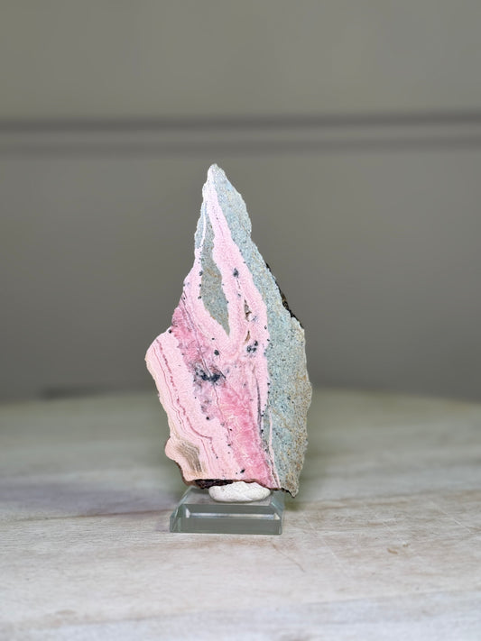 Peruvian Rhodonite x Green Jasper Slab - 122g