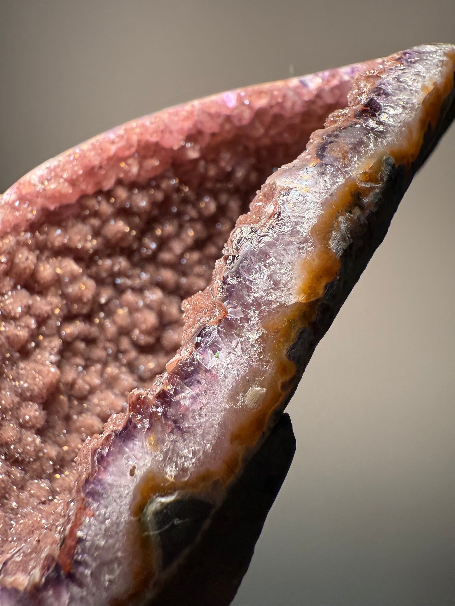 Sugar Amethyst Geode, Uruguay - 382g