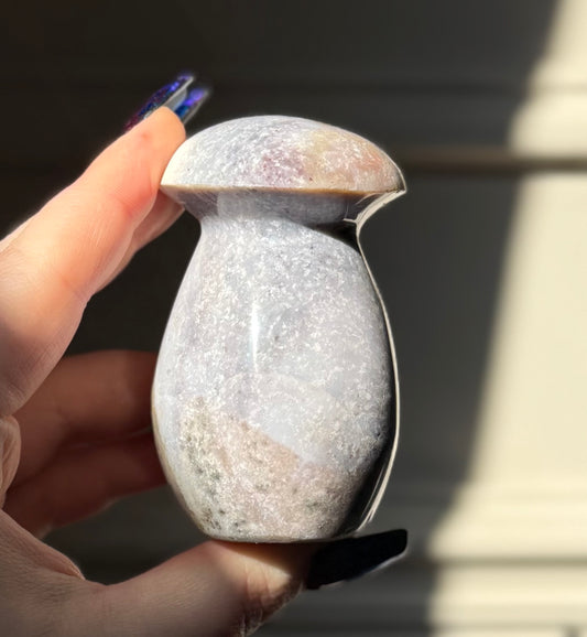 Lavender Sea Jasper Mushroom, Madagascar - 256g