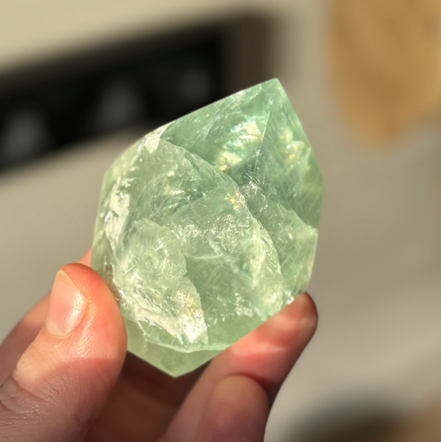 Faceted Baja Blast Fluorite Freeform