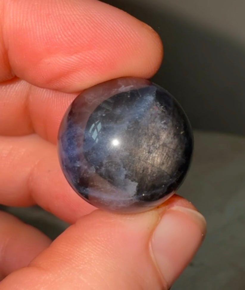 High Quality Sodalite Mini Sphere w/Flash - 20mm - INTUITIVELY SELECTED