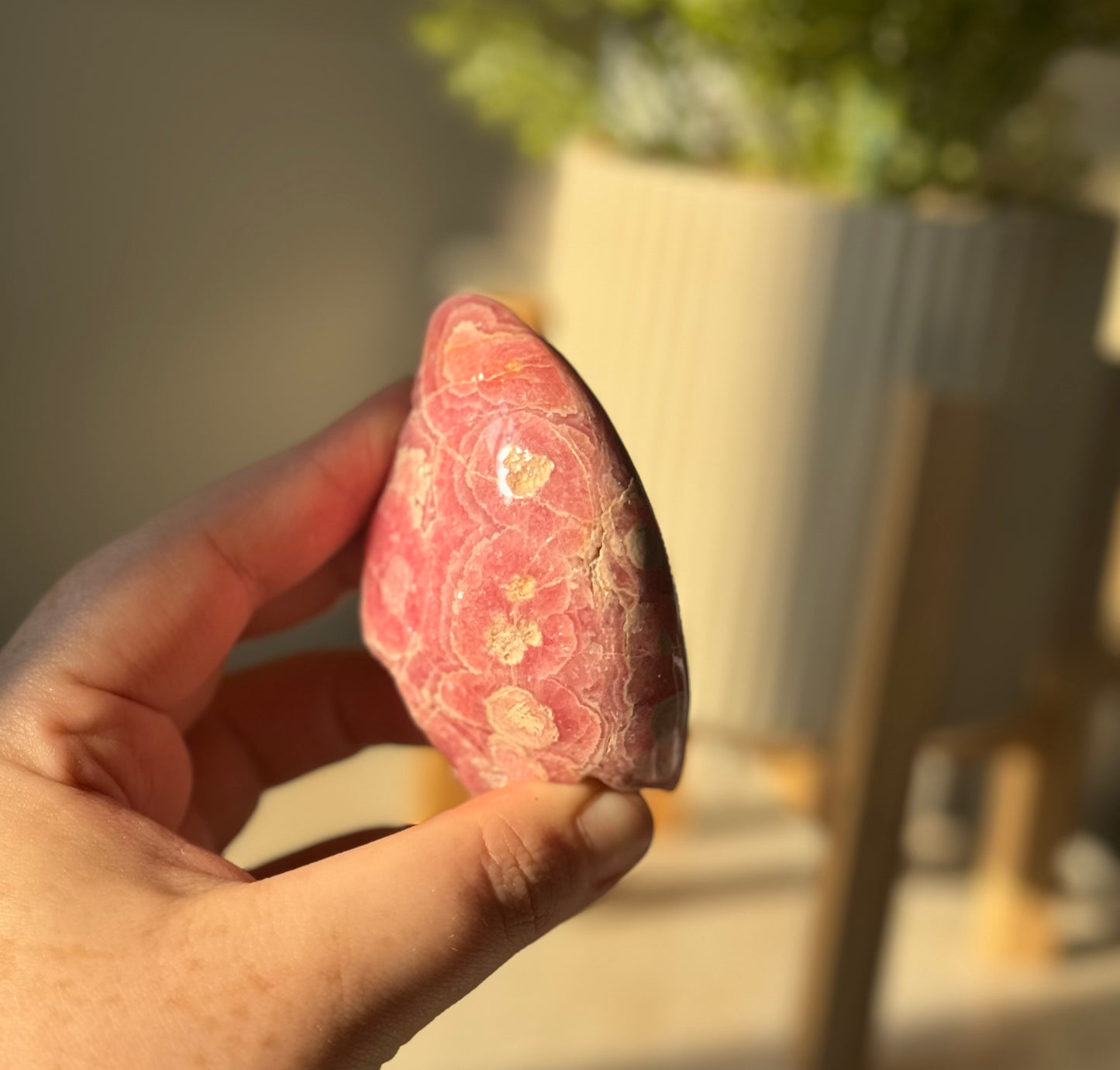 Gem Rhodochrosite Freeform, Argentina - 200g