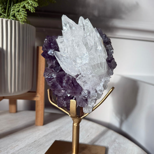 Collectors Amethyst with Optical Calcite, Brazil - 971g