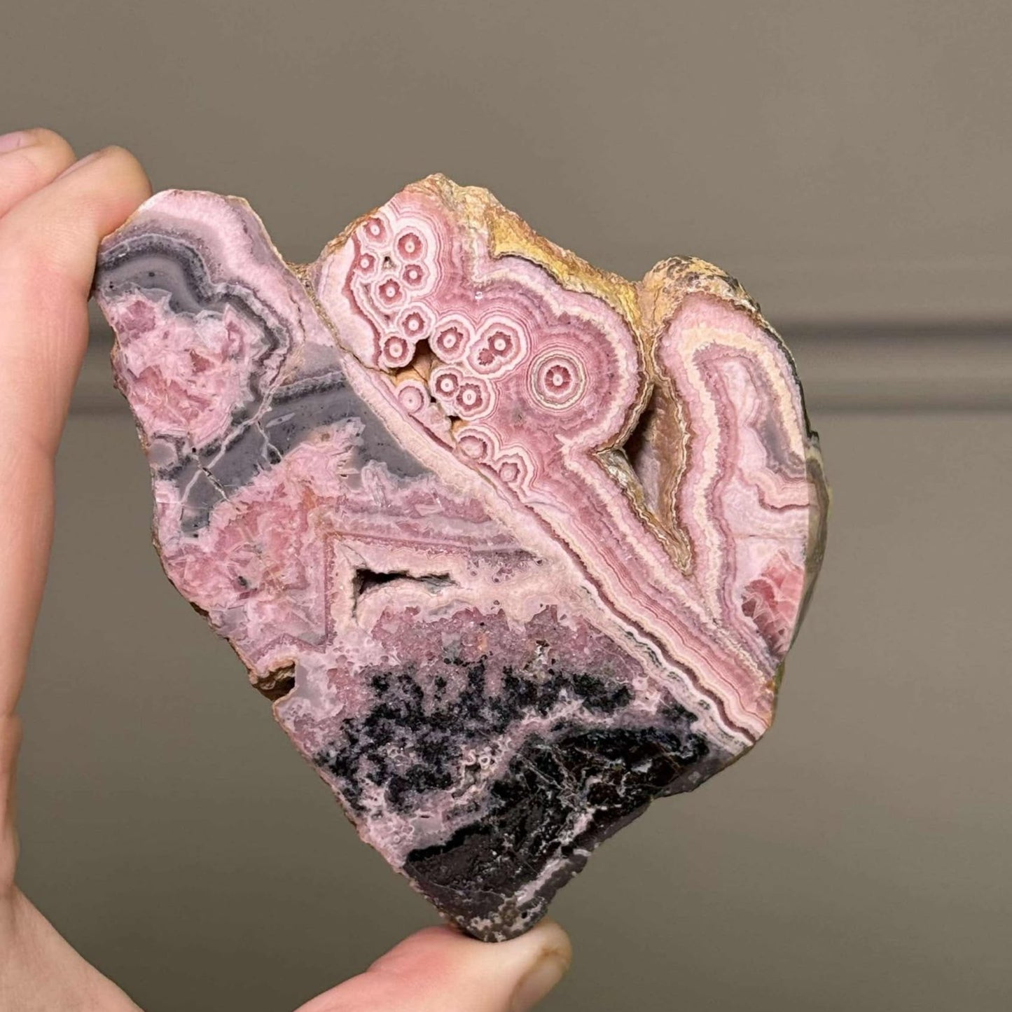 Rhodochrosite Stalactite Slab, Argentina - 140g.