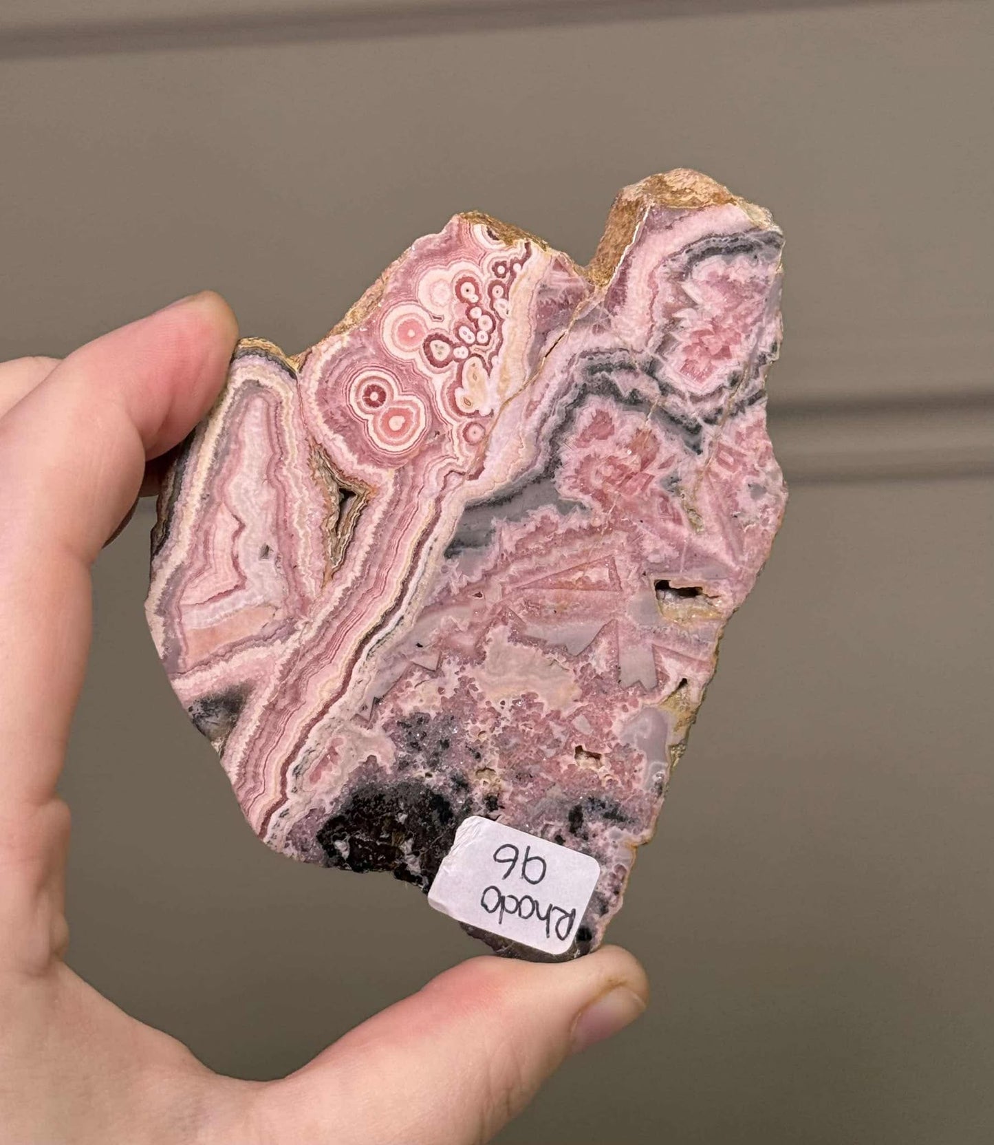 Rhodochrosite Stalactite Slab, Argentina - 140g.