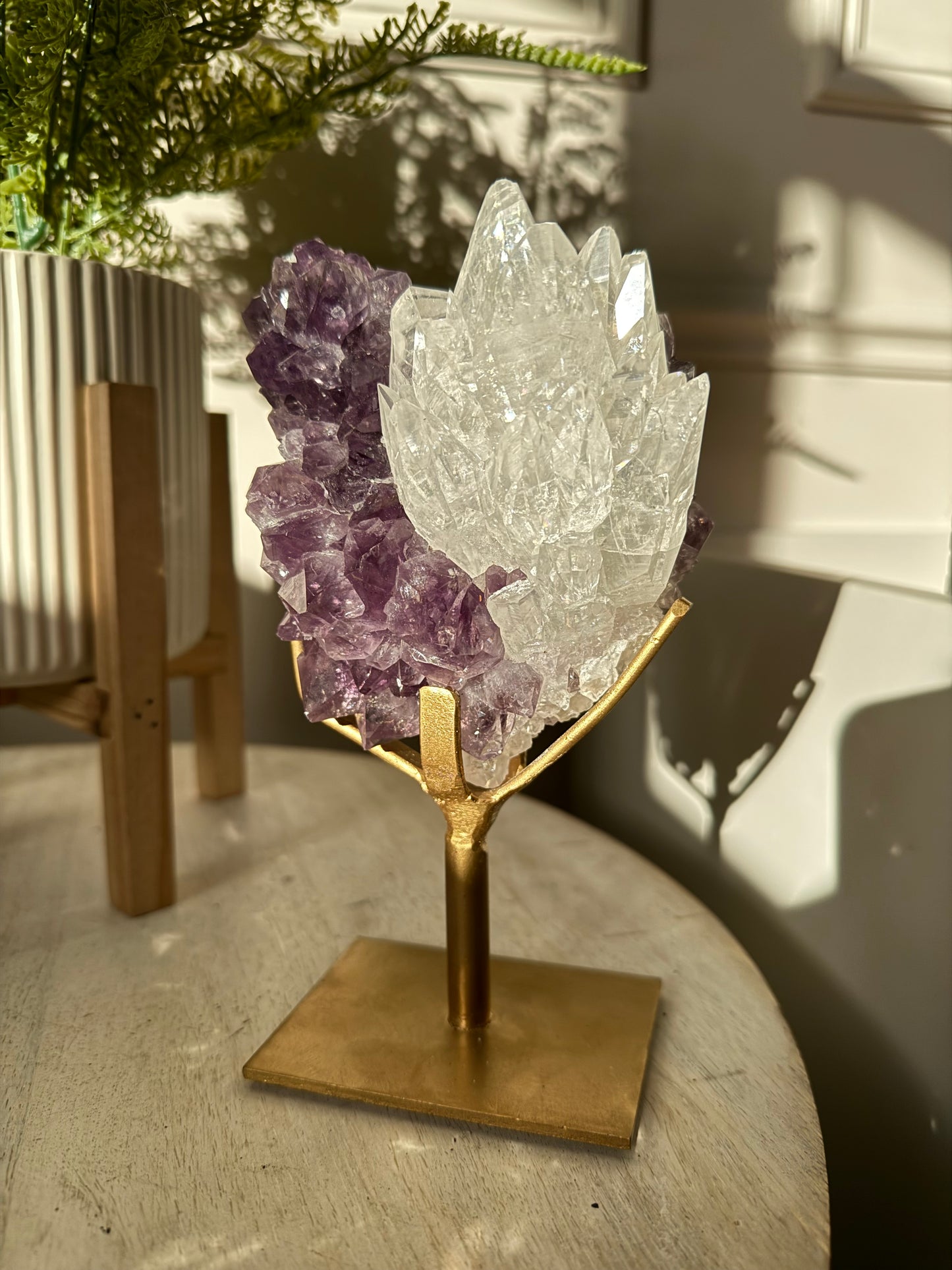 Collectors Amethyst with Optical Calcite, Brazil - 971g