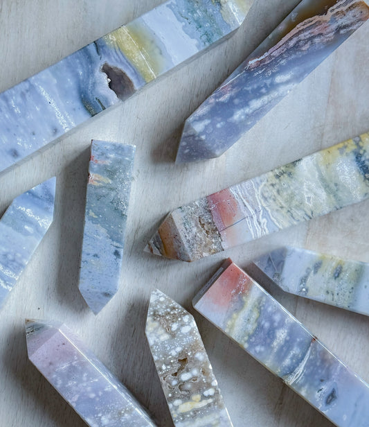 Pastel Ocean Jasper Towers, Madagascar - Choose your Own!