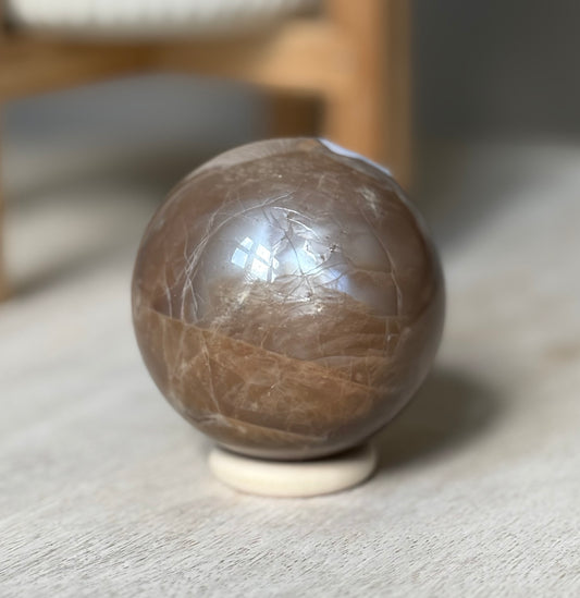 Peach Moonstone Sphere, 225g