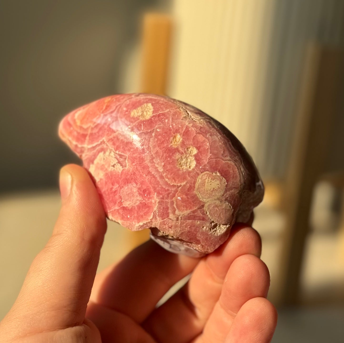 Gem Rhodochrosite Freeform, Argentina - 200g