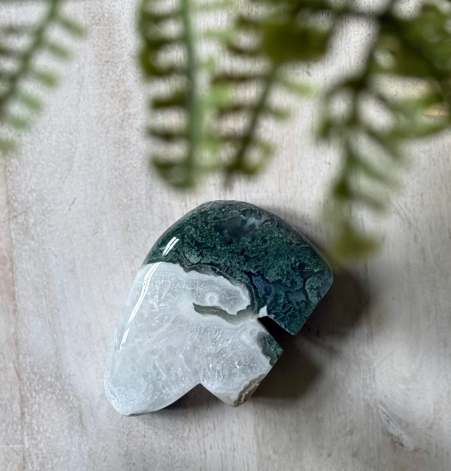 Moss Agate Zuni Bear - Choose your Own!