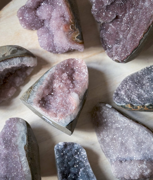 Large Rainbow Amethyst Cutbase, Brazil - Choose your Own!