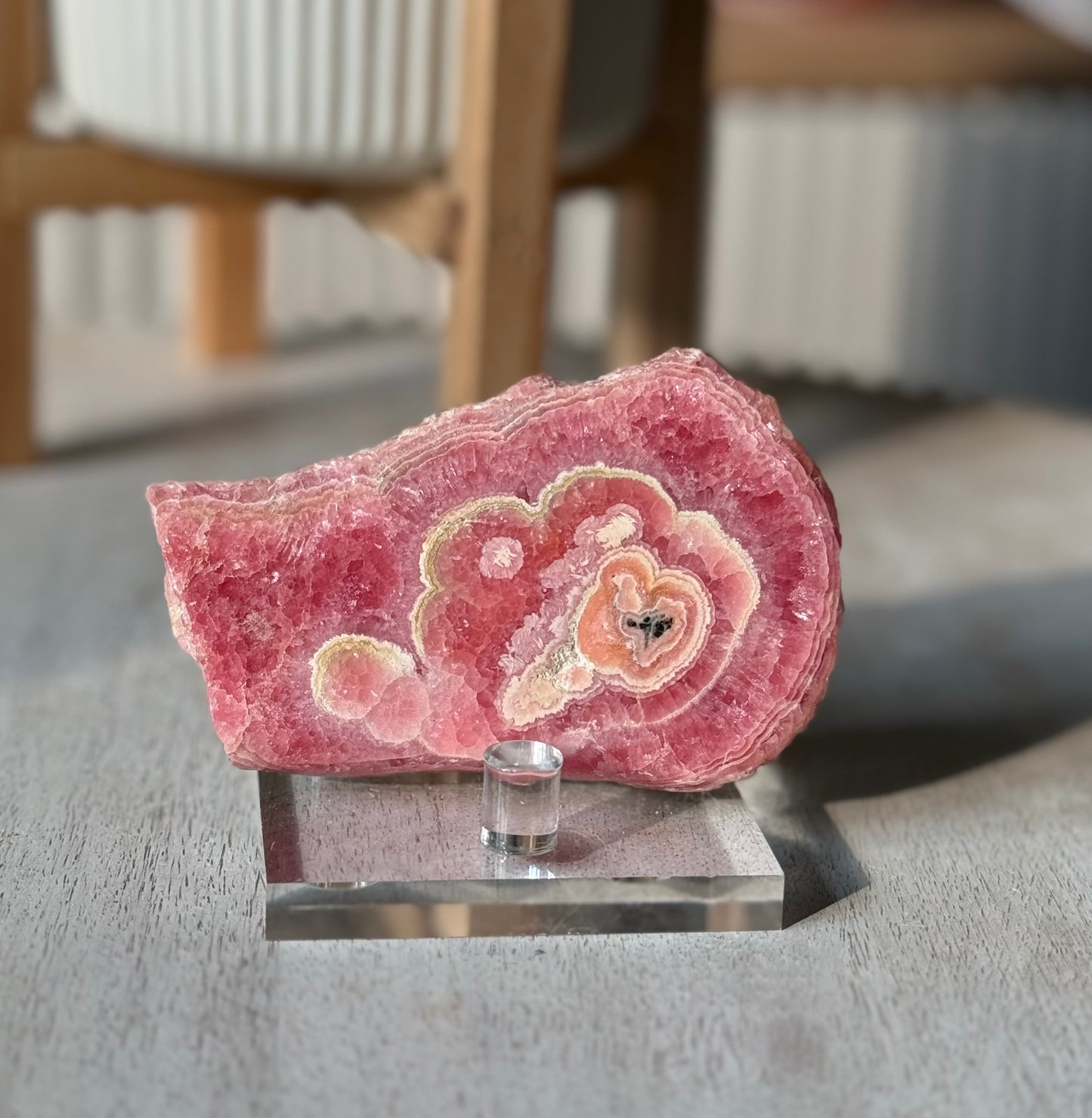 Gem Rhodochrosite Stalagmite Freeform, Argentina - 208g.