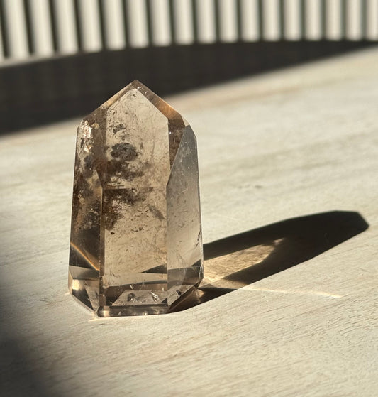 Brazilian Smoky Quartz Tower with Lodalite, 62g