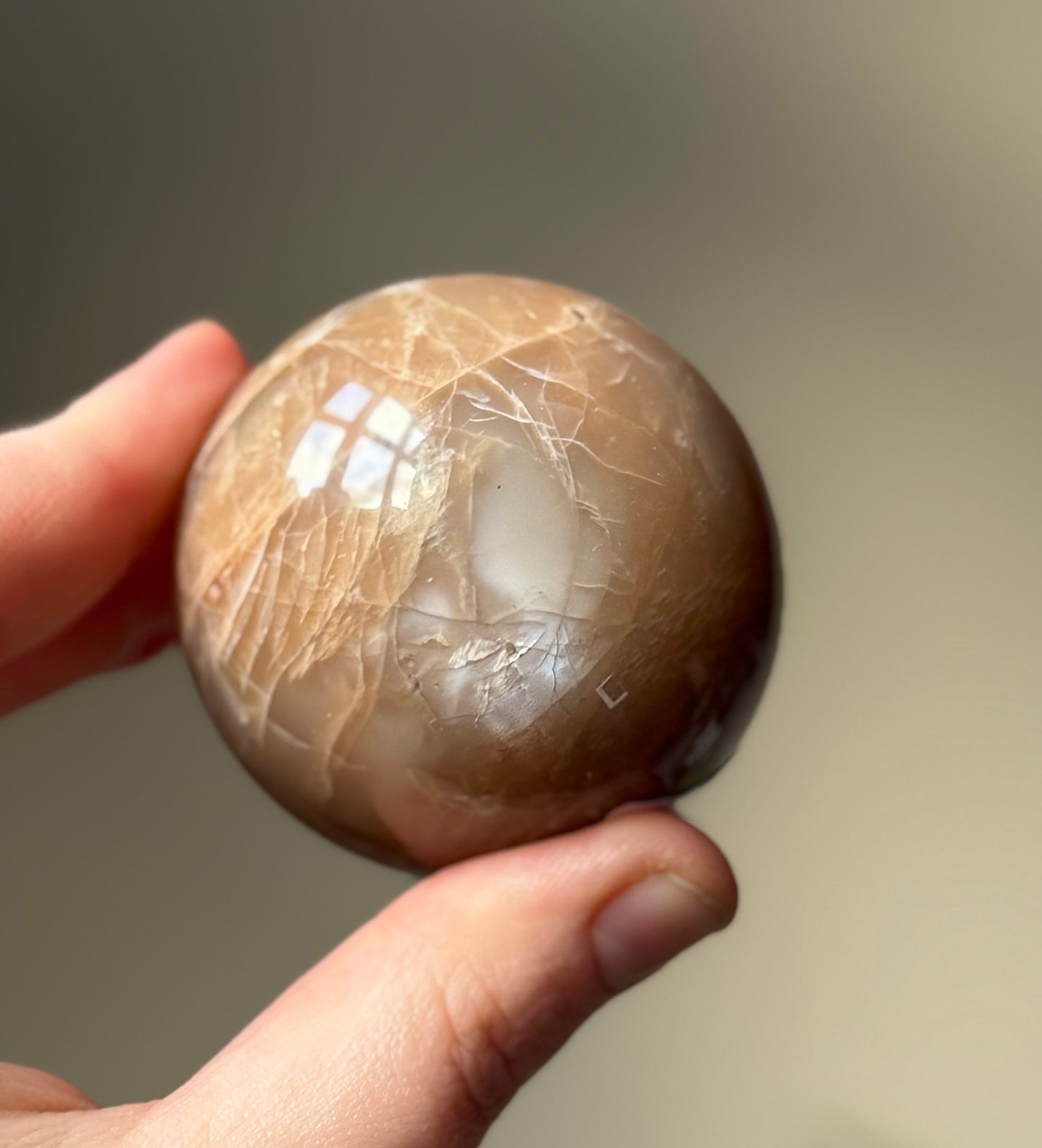 Peach Moonstone Sphere, 225g