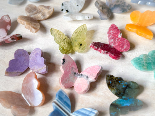 Hand-crafted 3D Floating Crystal Butterflies - Select your Material!