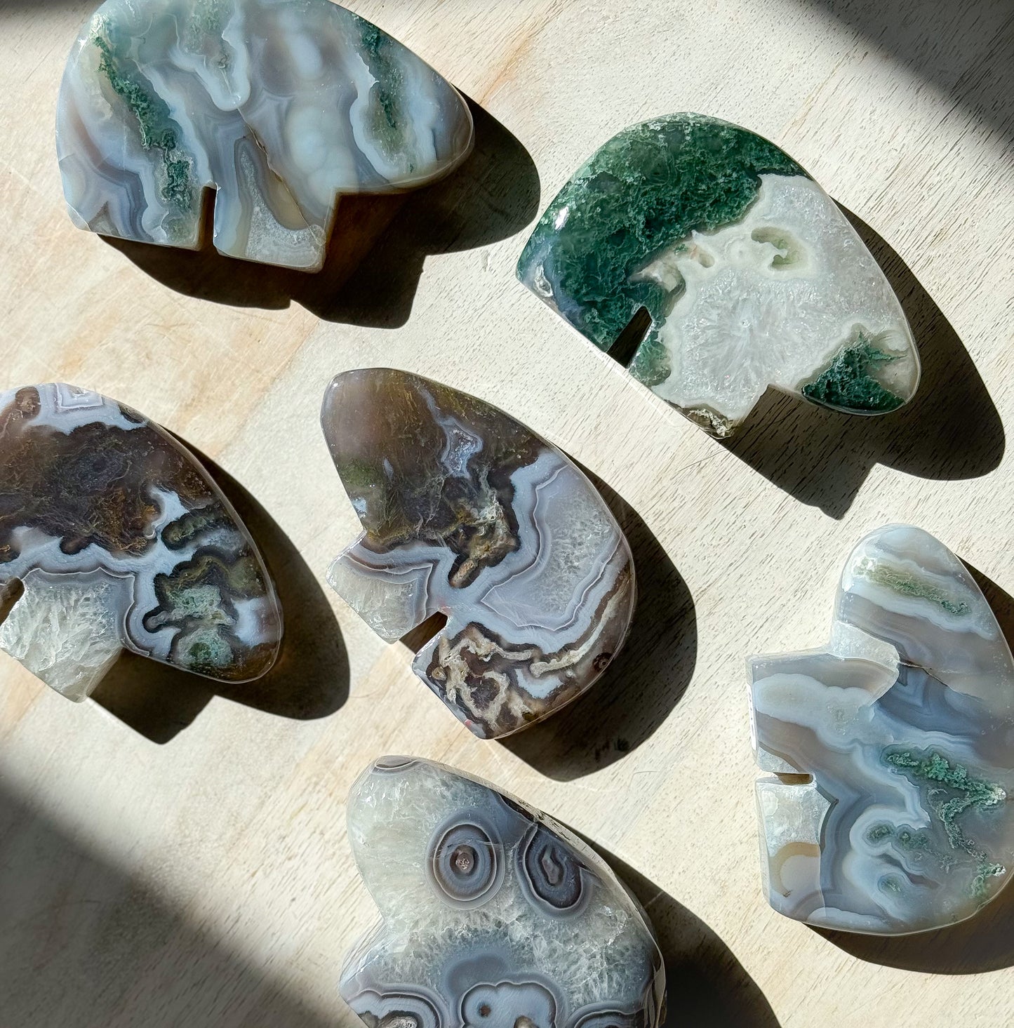 Moss Agate Zuni Bear - Choose your Own!