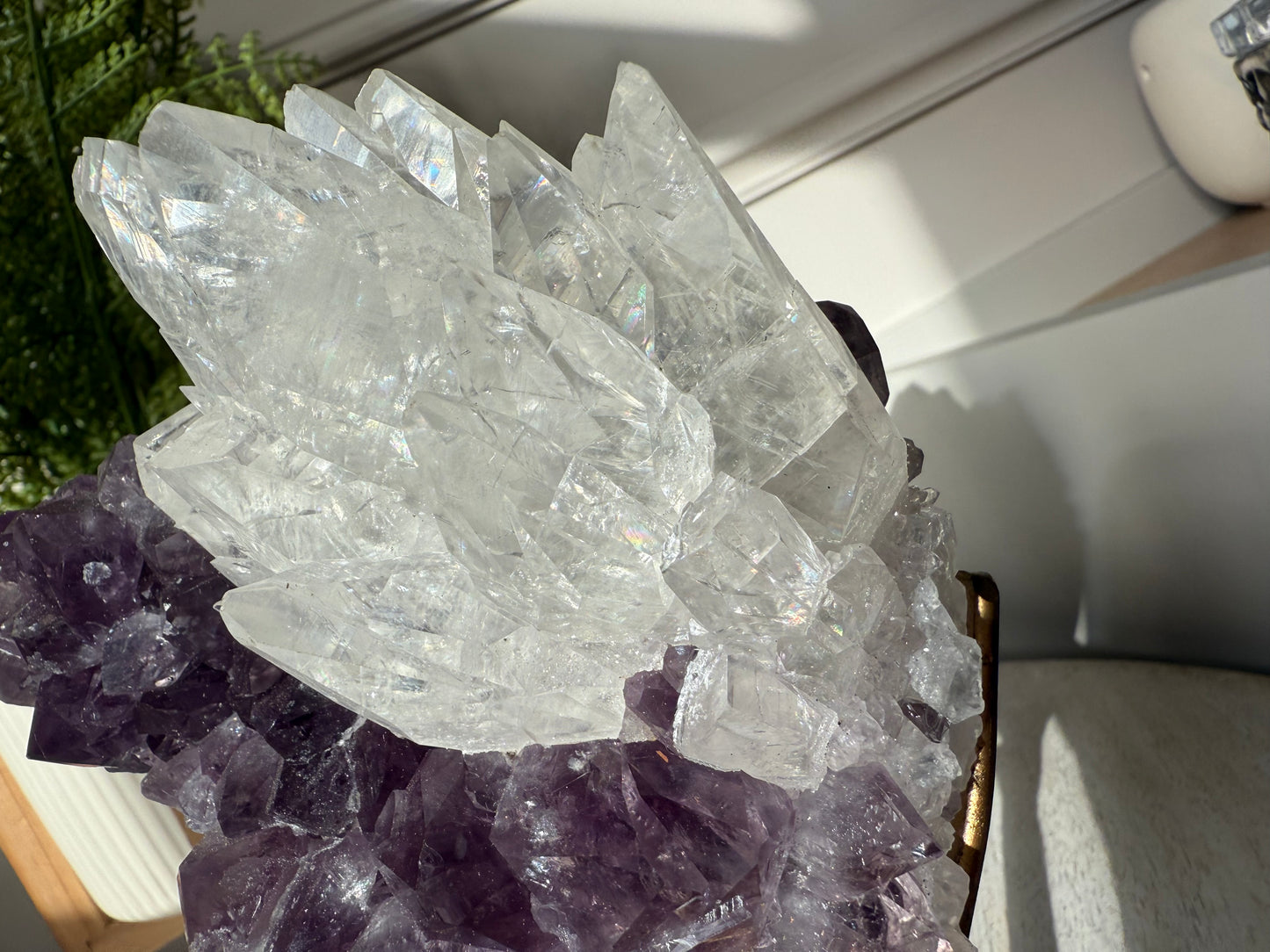 Collectors Amethyst with Optical Calcite, Brazil - 971g