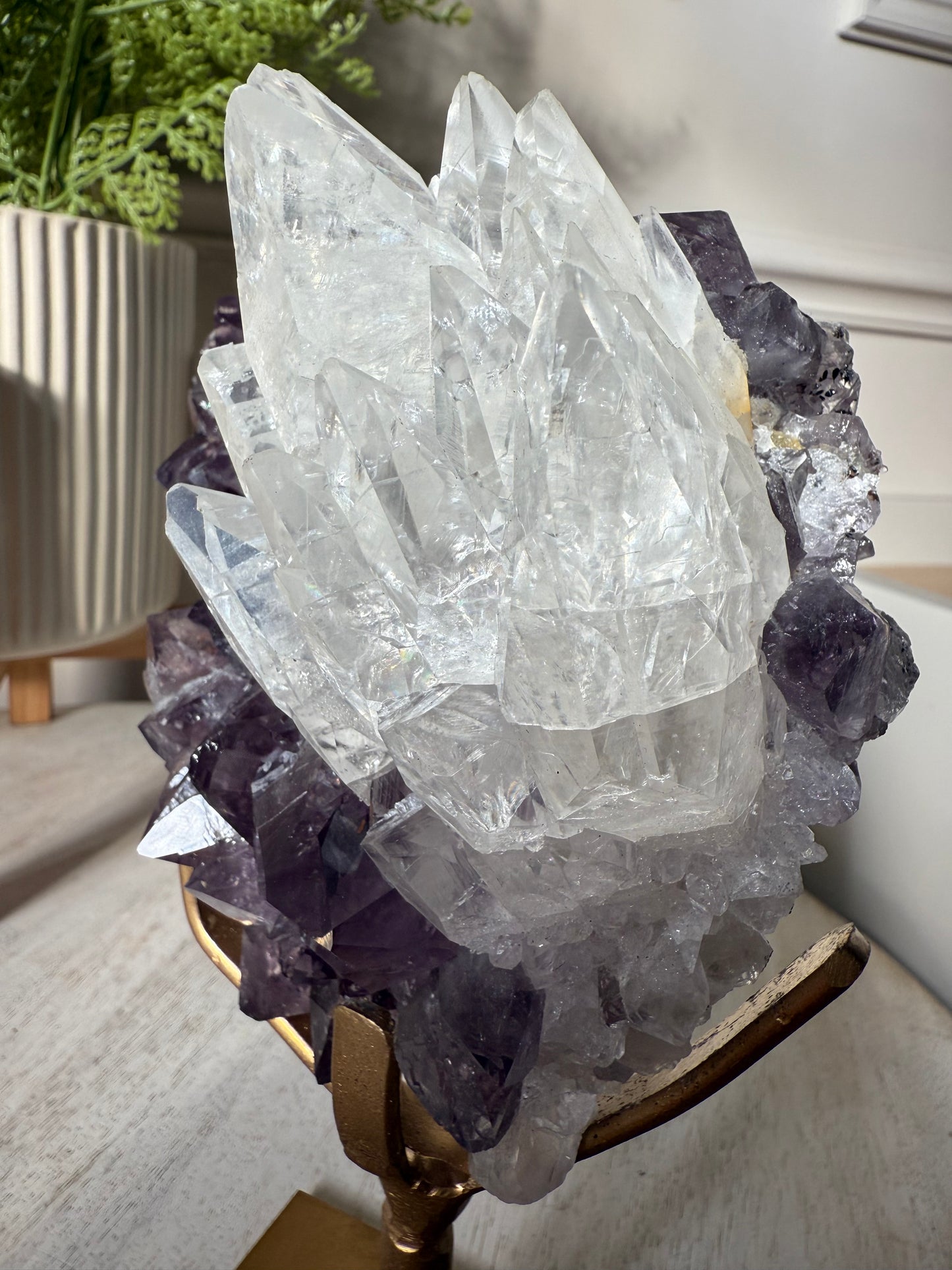 Collectors Amethyst with Optical Calcite, Brazil - 971g