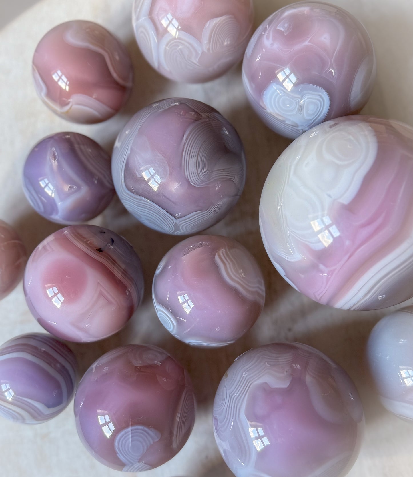 Jelly Agate Spheres, Madagascar - Choose your Own!