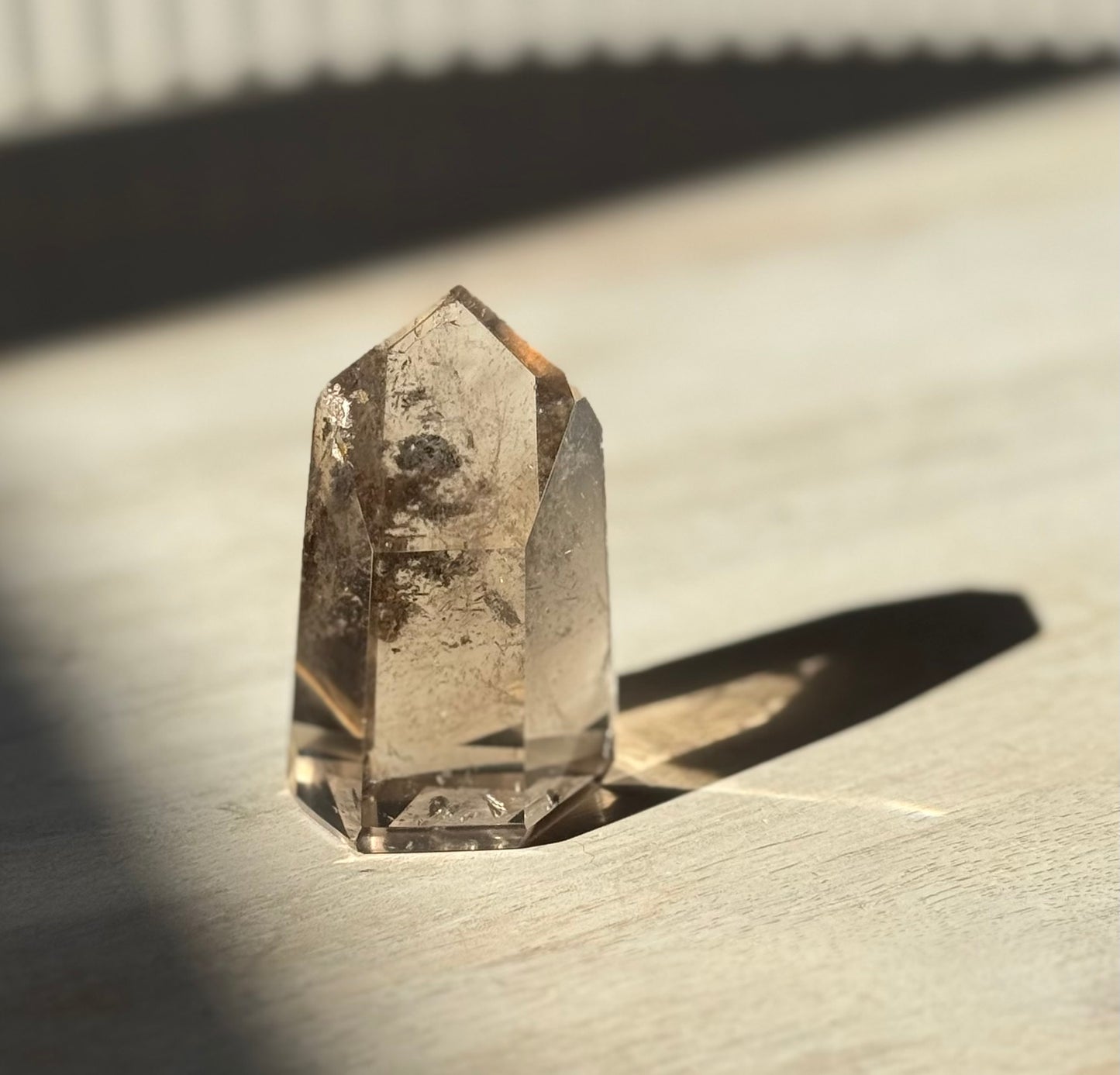 Brazilian Smoky Quartz Tower with Lodalite, 62g