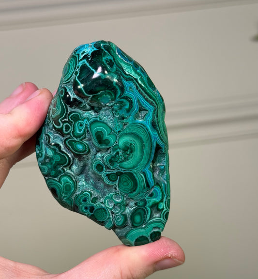 Malachite x Chrysocolla Freeform E - 217g